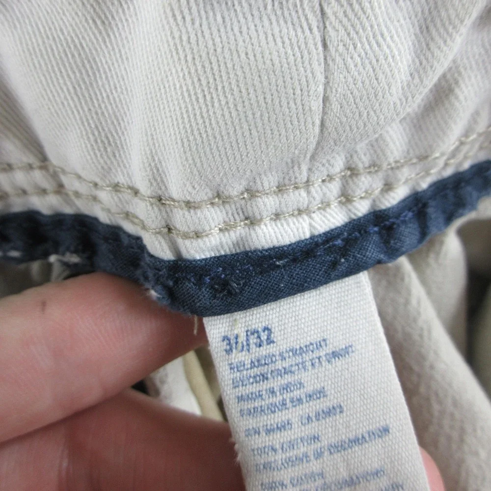 American Eagle Outfitters Pants Mens 36x32 Beige Relaxed Straight Distressed